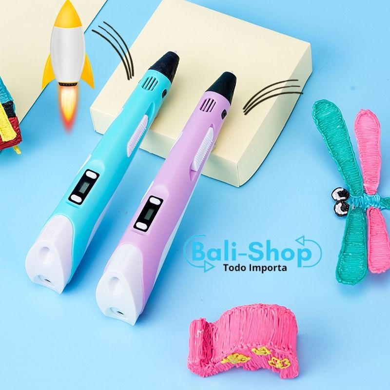  BOVKE Estuche de transporte para bolígrafos 3D para niños,  estuche 3D para bolígrafo 3Doodler Start+ impresión 3D juguete para niños y  niñas, juego de actividades de arte en el hogar, bolsillo